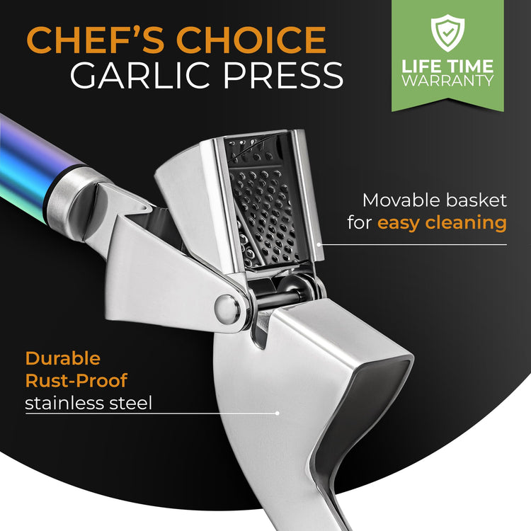 Garlic Press and Peeler Set