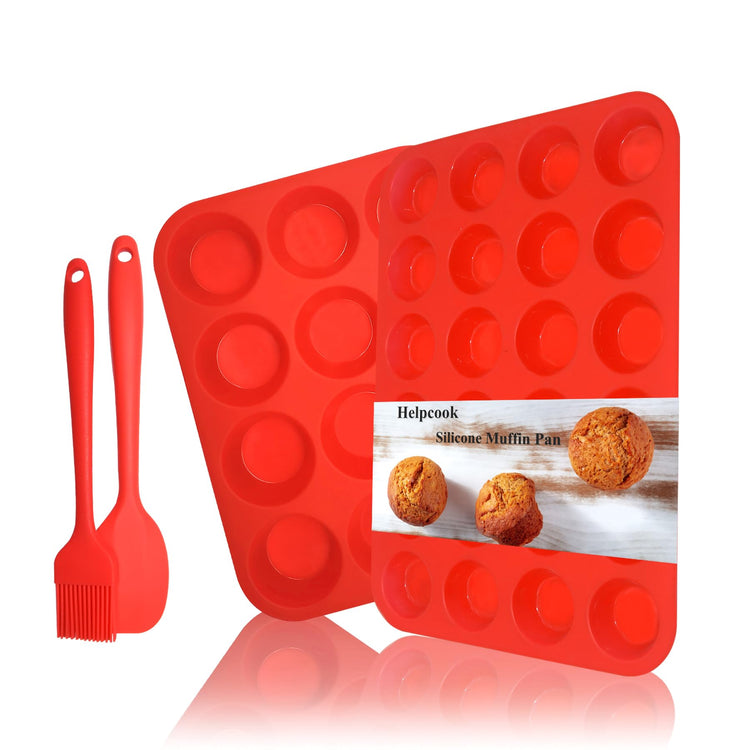 Silicone Muffin Pan Cupcake Set (2 Count)