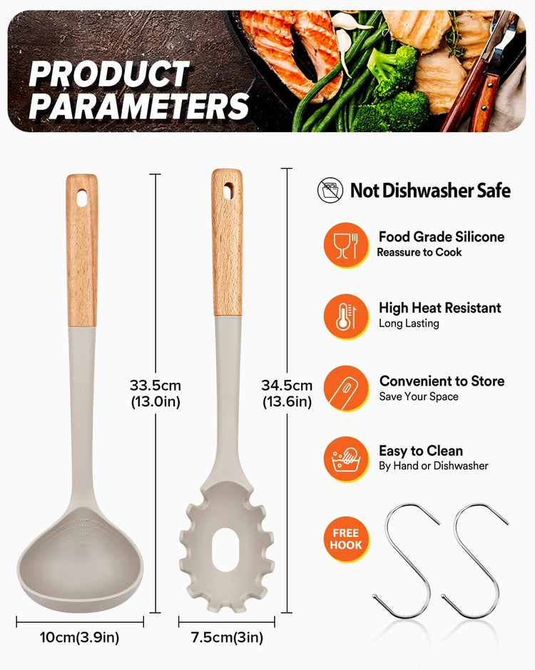 Kitchen Pasta Fork and Ladle Set (2 Count)