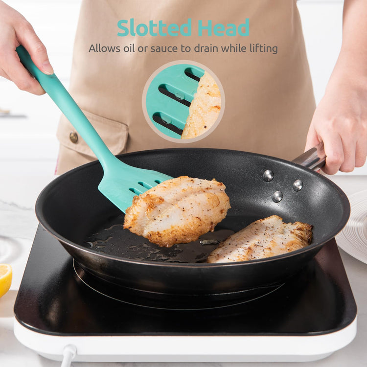600ºF Heat Resistant Silicone Turners (2 Count)