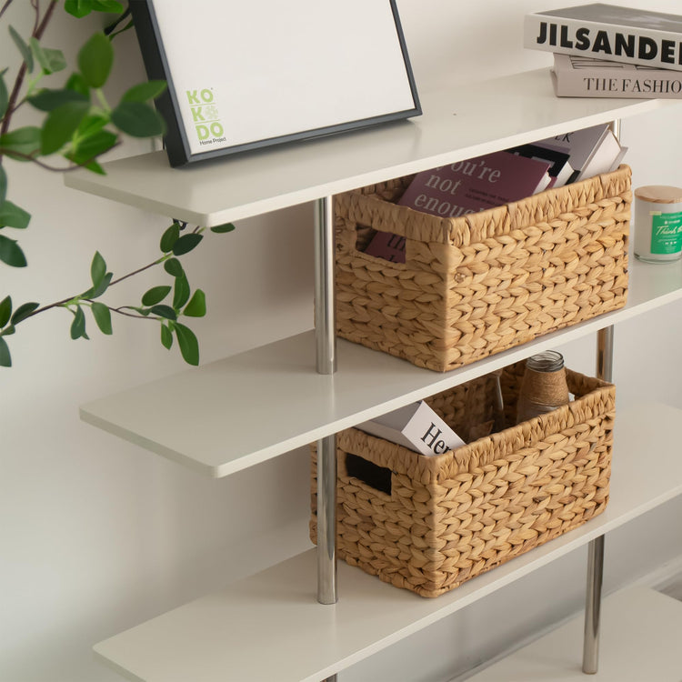 KOKODO Wicker Storage Basket Set of 2 (2 Count)