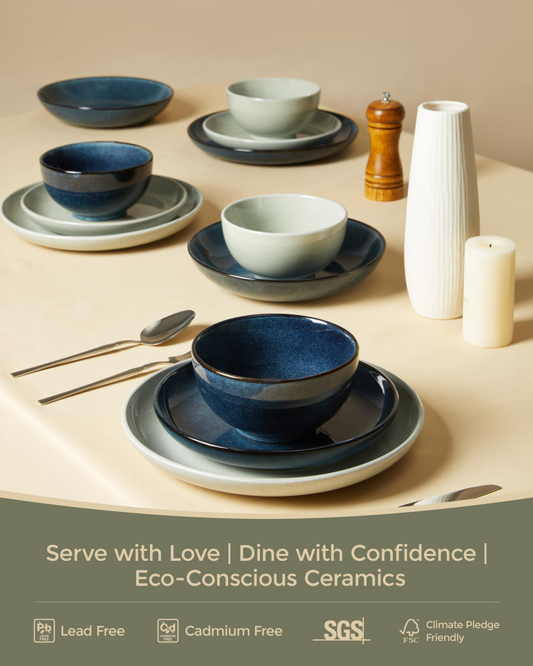 Stoneware Dinnerware Sets for 4