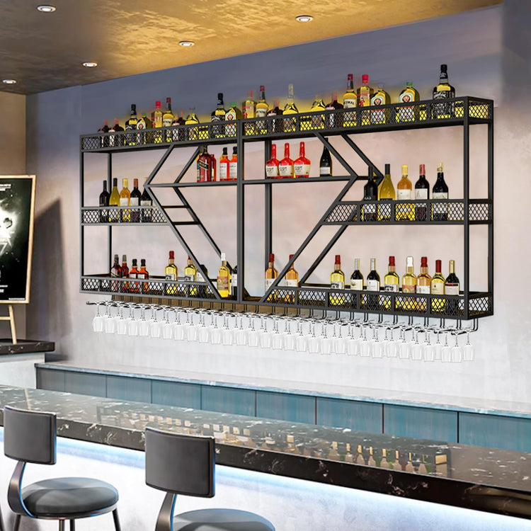 78.7in Large Wall Mounted Wine Rack