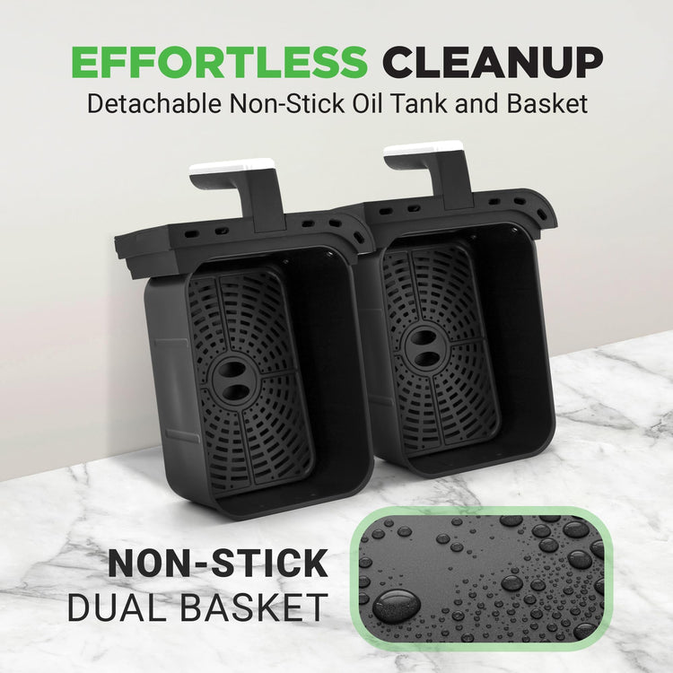 Double Basket Air Fryer 8.8 QT