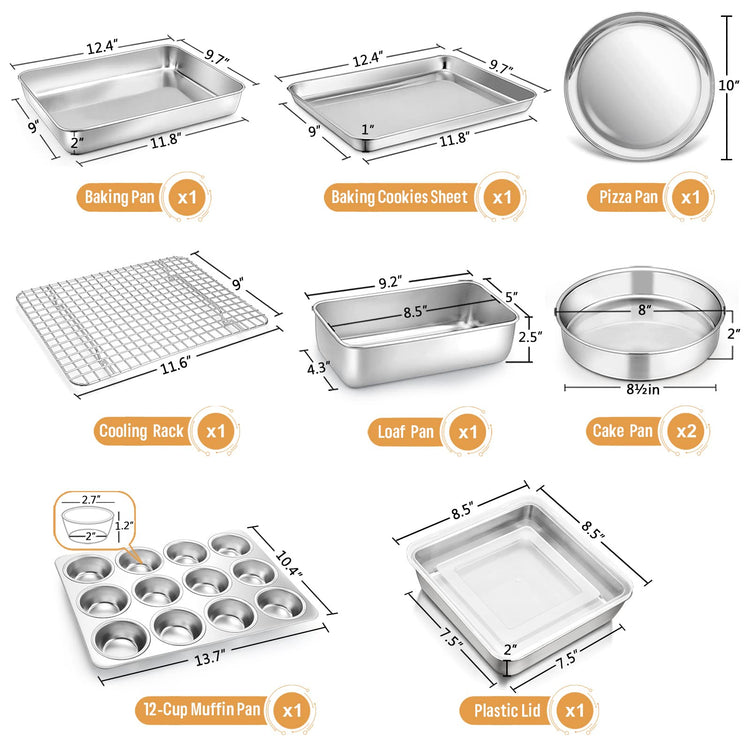10 Piece Baking Pans set (10 Count)