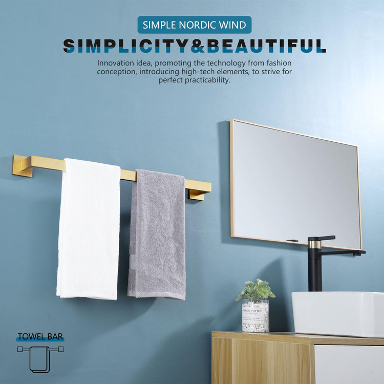 20 Inch Towel Bar Bathroom Towel Bar Kitchen Dish Cloths Hanger Hand Towel Holder Stainless Steel Wall Mount