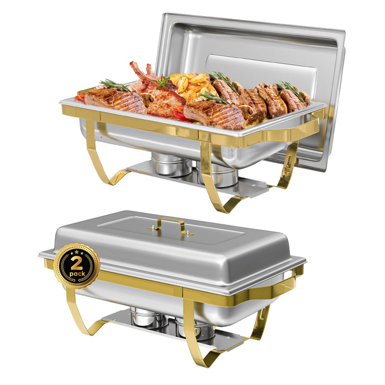 Rectangular Chafing Dish Buffet Sets of 2