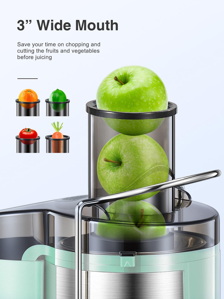 Juicer Machine 800W Centrifugal Juicer with Wide Mouth Feed Chute