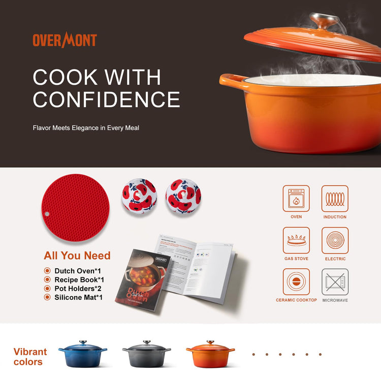 Enameled Cast Iron Dutch Oven