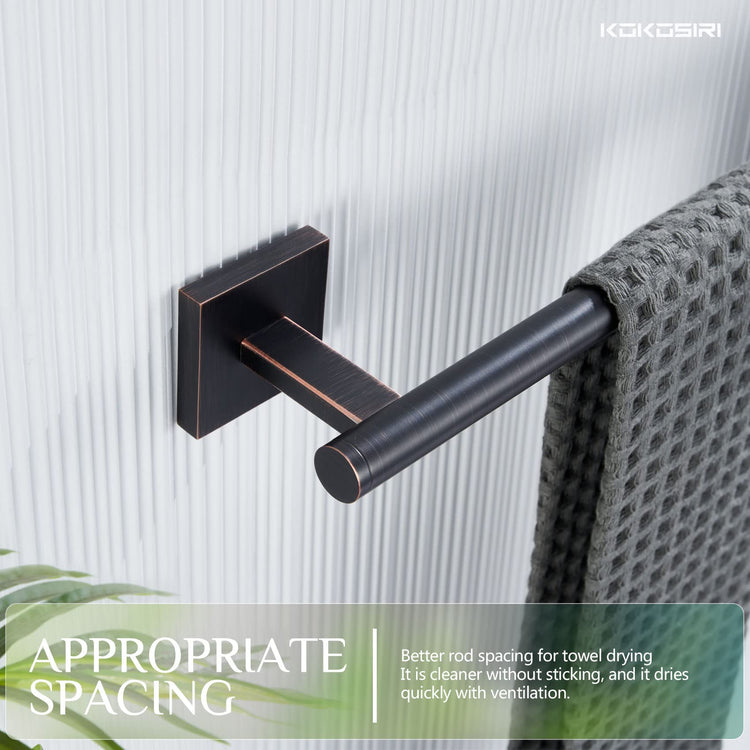 Bathroom Towel Bar 32'' Towel Holder for Bath Kitchen Cabinet Towel Rails 32 Inch Oil Rubbed Bronze Stainless Steel B4005ORB