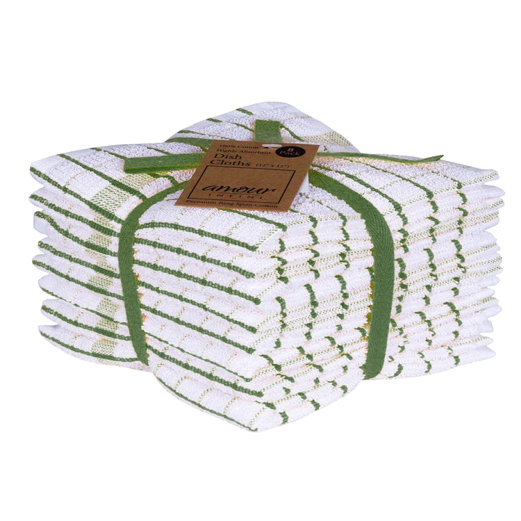 Kitchen Dish Cloths Set of 8 (8 Count)