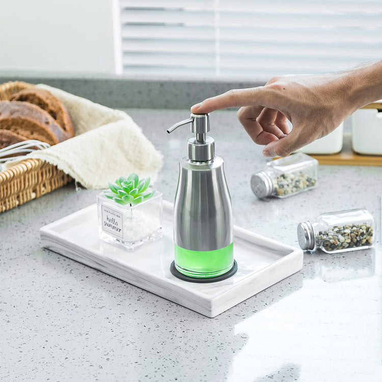 Soap Dispenser with Coaster and Stickers