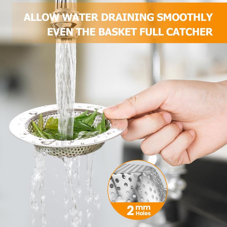 2PCS Kitchen Sink Drain Strainer (2 Count)