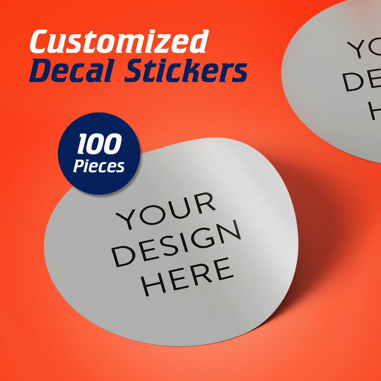 Custom Vinyl Stickers (100 Count)