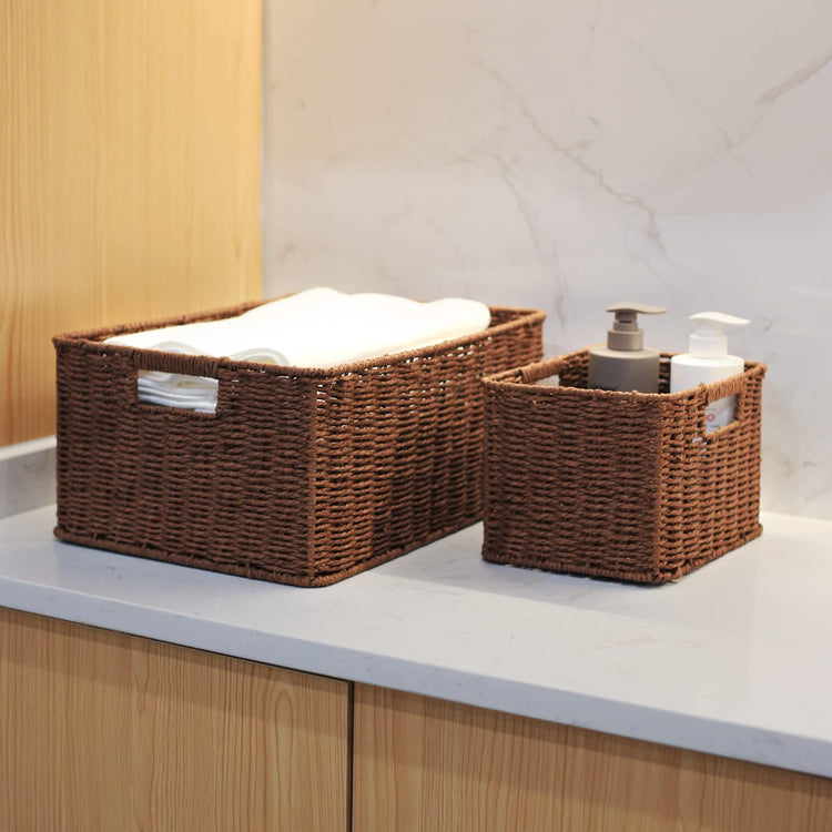 Large Woven Baskets for Storage (3 Count)