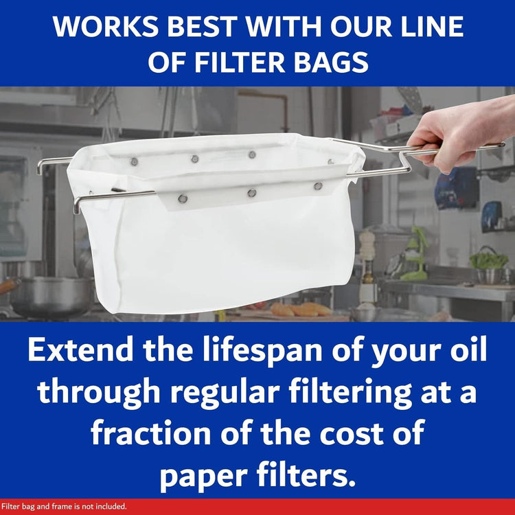 MirOil L112 Fry Powder Oil Stabilizer and Filter Aid, 4 x 4 Gallons of L104 (16 Gallons) Fry Powder, Deep Fryer Oil Saver, Extends Cooking Grease Life & Remove Carbon Deposit, Fryer Grease Contaminant