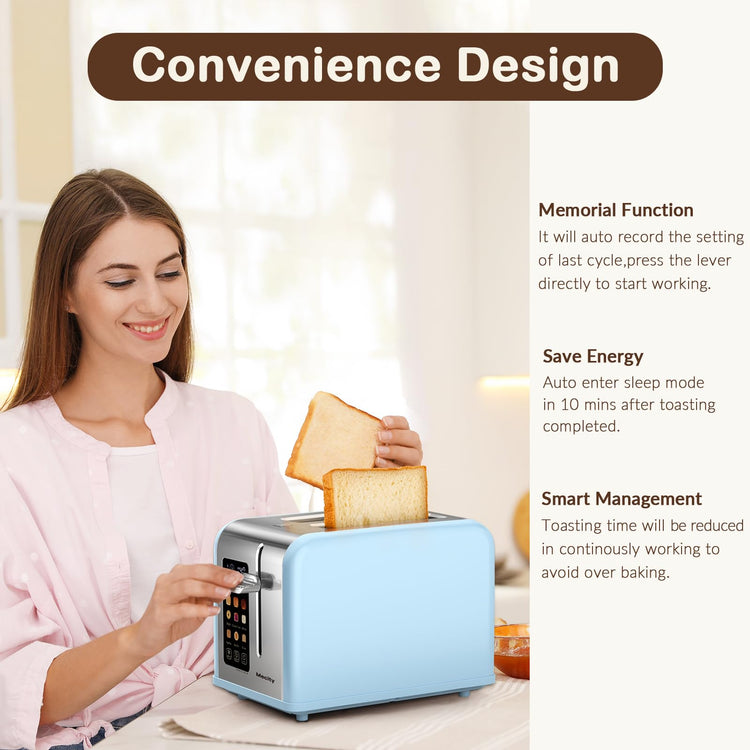 2 Slice Touch Screen Toaster