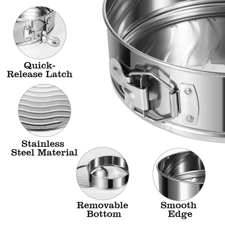 4" 7" 9" 10" Springform Pans Set of 4 (4 Count)