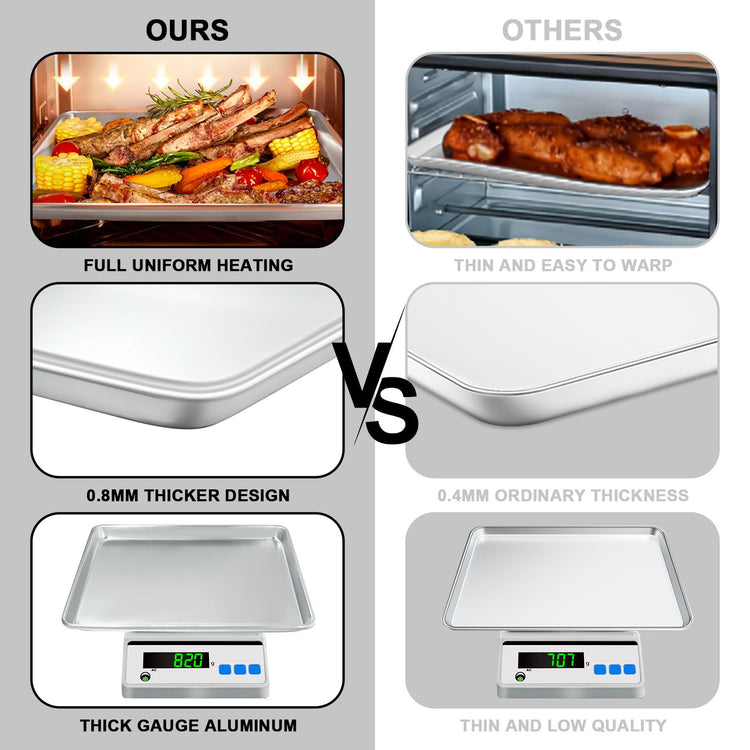 Half Sheet Pans with Rack Set (2 Count)