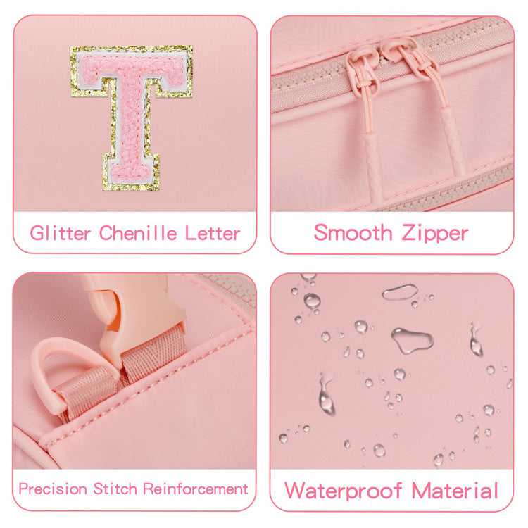 Lunch Box Kids Large Initial Insulated Lunch Bag for Girls