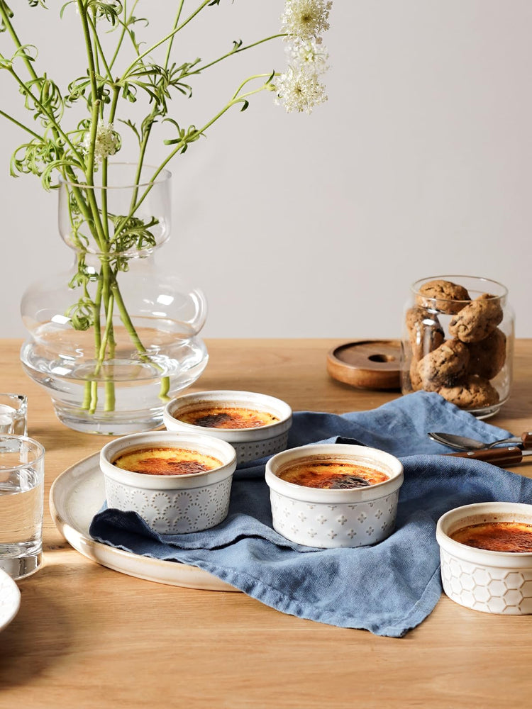 Ramekins 4 oz Oven Safe for Creme Brulee