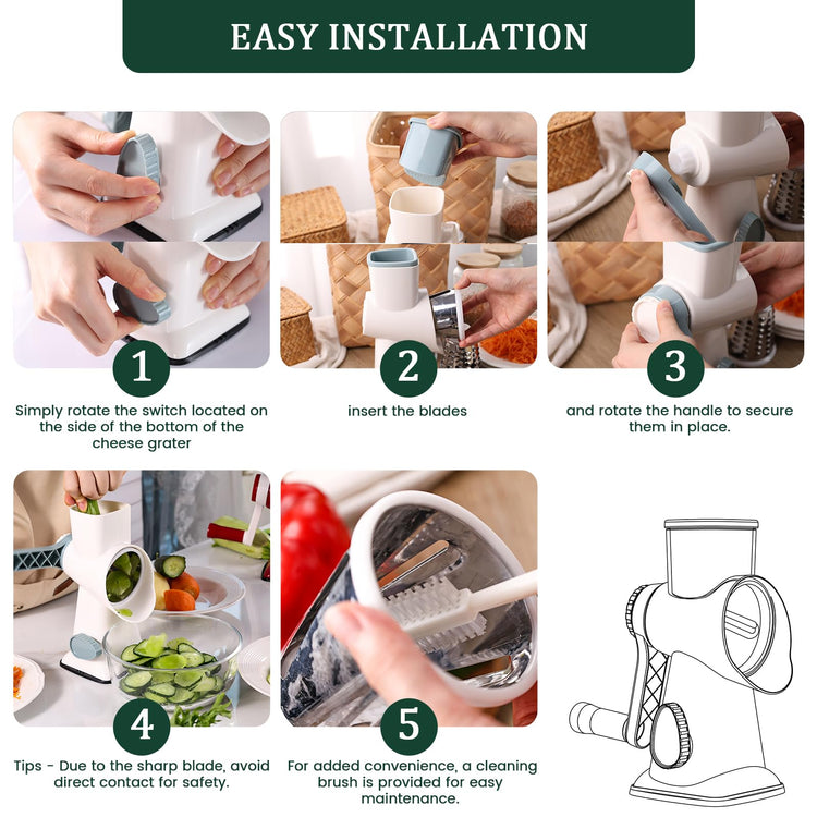 Rotary Cheese Grater