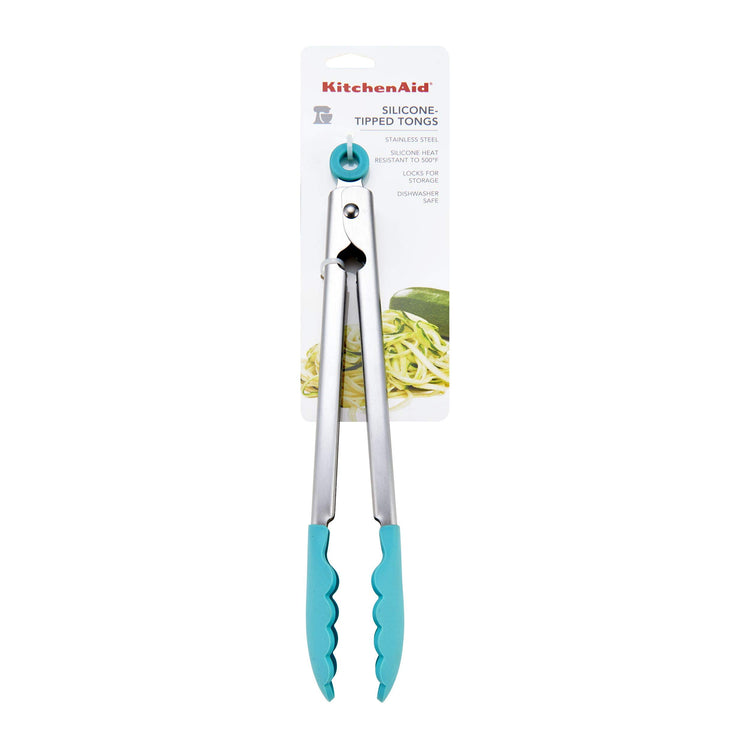Silicone Tipped Stainless Steel Tongs