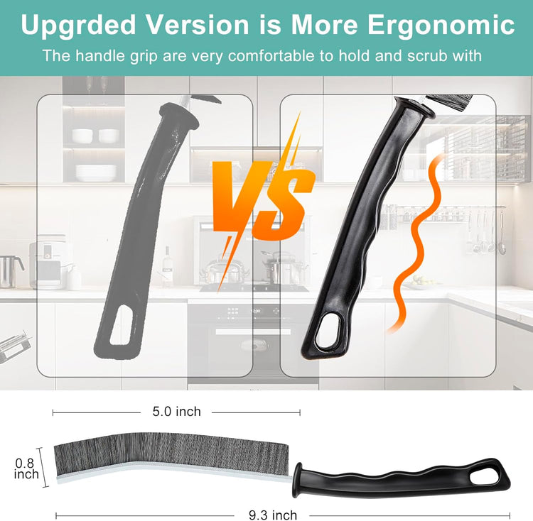 Crevice Cleaning Brush, Multifunctional Hard-Bristled Gap Scrub Brush, 2025 New Multifunctional Gap Cleaning Brush Tool, Dead Corners Brushes for Bathroom Kitchen Tiles Window Door Slots, 3pcs