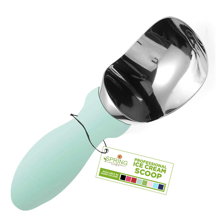 Stainless Steel Ice Cream Scoop with Soft Grip Handle