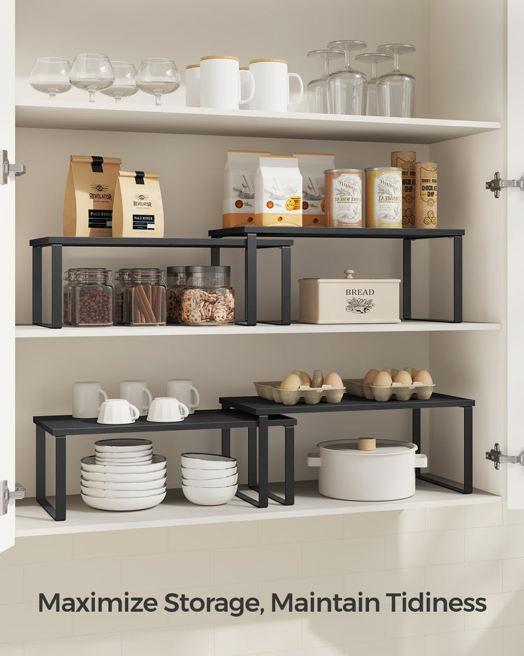 Cabinet Organizer Shelf (4 Count)