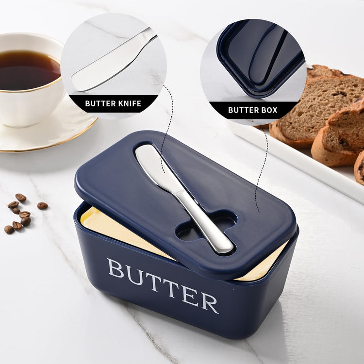 Butter Dish With Lid And Knife