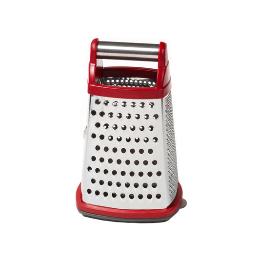 Gourmet 4 Sided Stainless Steel Box Grater with Detachable Storage Container