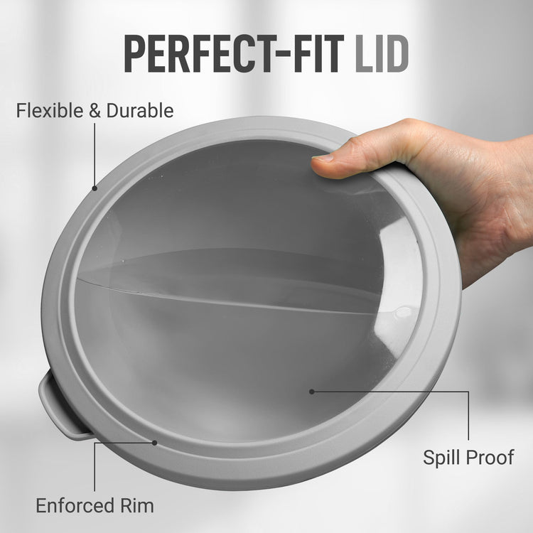 12 Piece Plastic Nesting Mixing Bowls with Lids