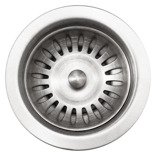 190-9180 - 3-1/2 inch Stainless Steel Kitchen Sink Basket Strainer, Durable Food Catcher Stopper for Metal Kitchen Sink, Ideal for Filtering Waste and Preventing Clogs