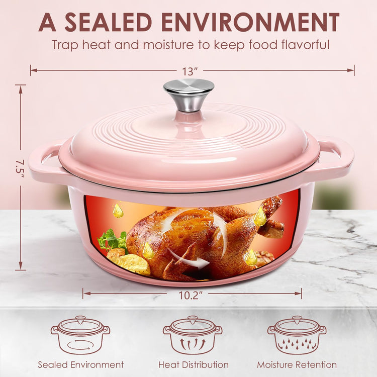 Cast Iron Dutch Oven Pot With Lid