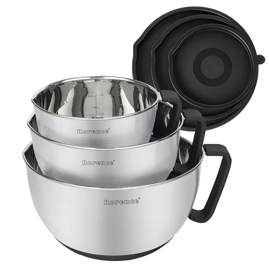 Stainless Steel Mixing Bowls Set with Lids