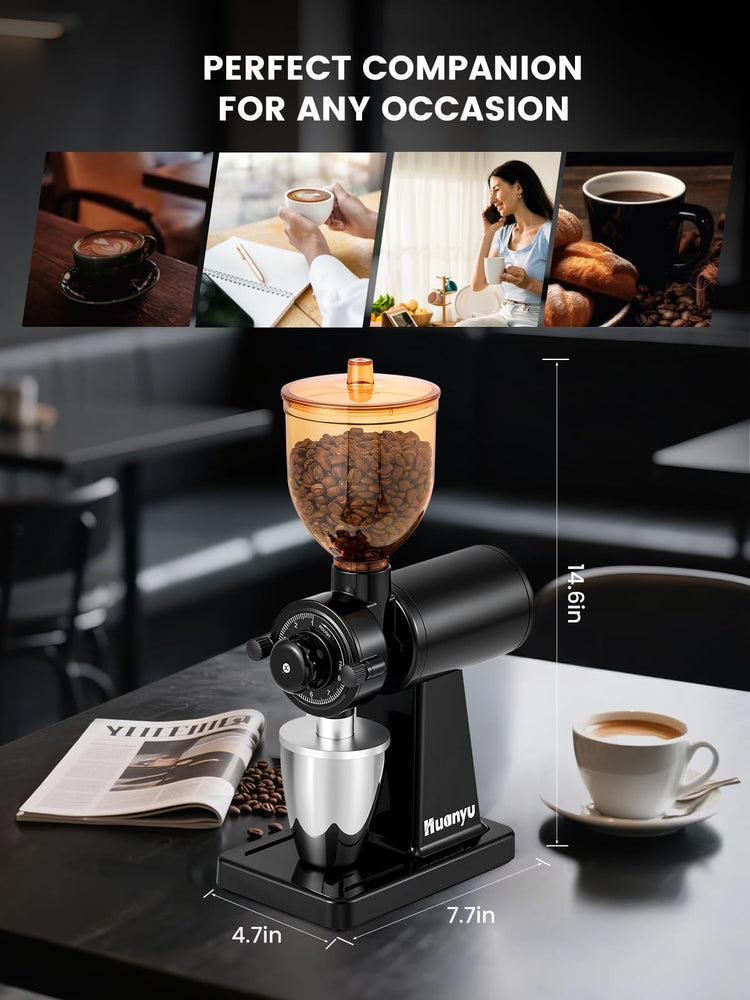 Flat Burr Coffee Grinder