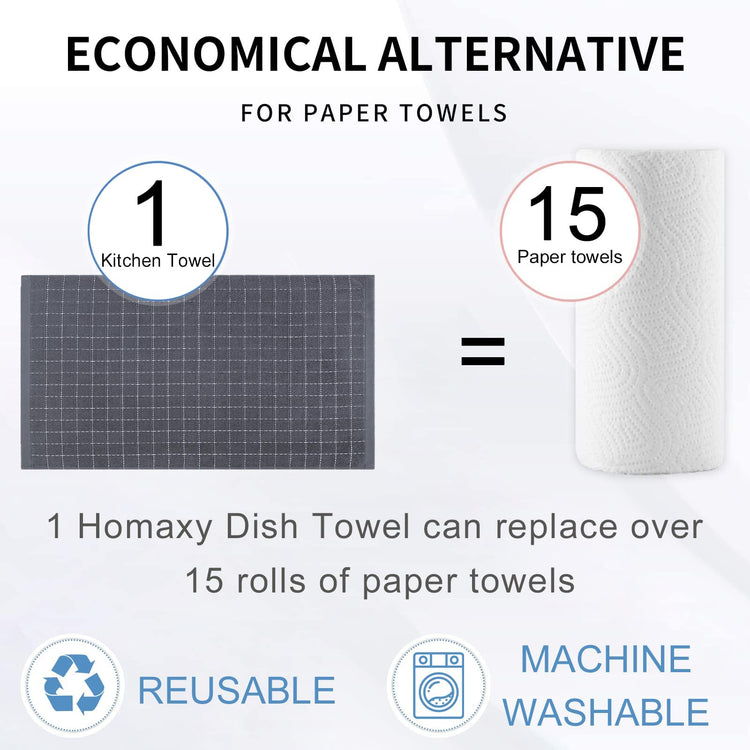 100% Cotton Terry Kitchen Towels (4 Count)