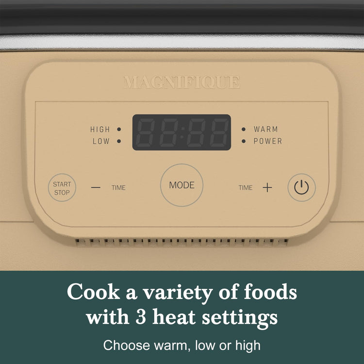 6 Quart Programmable Slow Cooker Removable Healthy Nonstick Pot