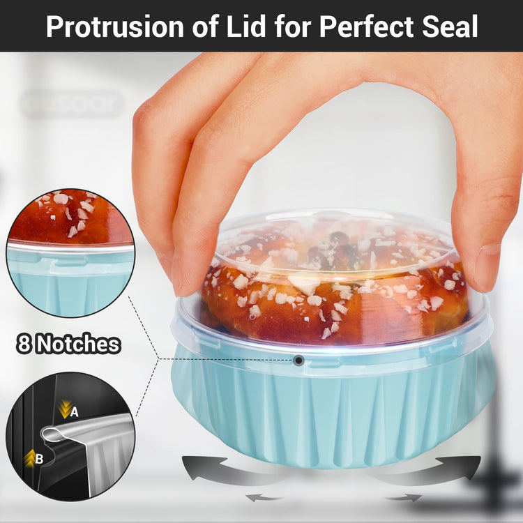 Disposable Ramekins with Lids (120 Count)
