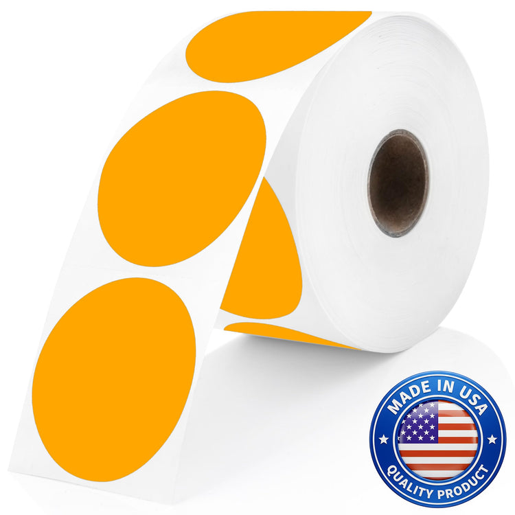 Orange Thermal Labels (735 Count)