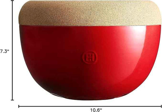 Emile Henry Deep Food Storage Bowl, 10.6 x 7.3in, Burgundy