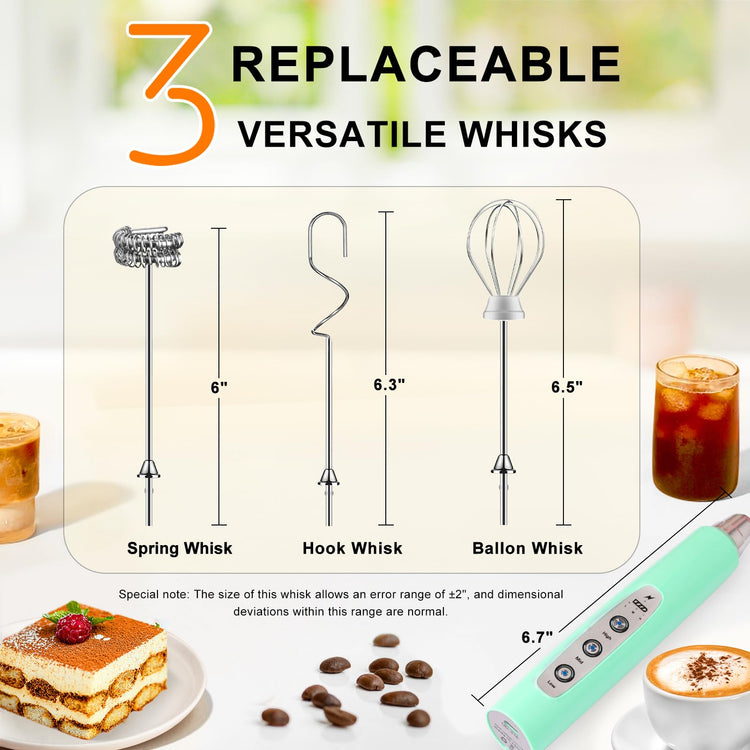 Handheld Milk Frother Wand for Coffee