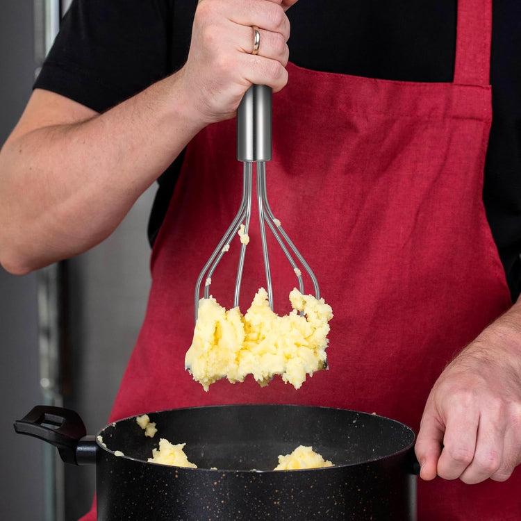 Stainless Steel Ground Beef Smasher Potato Masher Meat Chopper