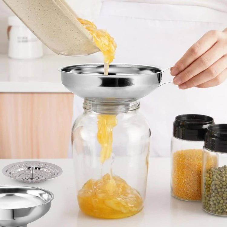 Canning Funnel with Strainer