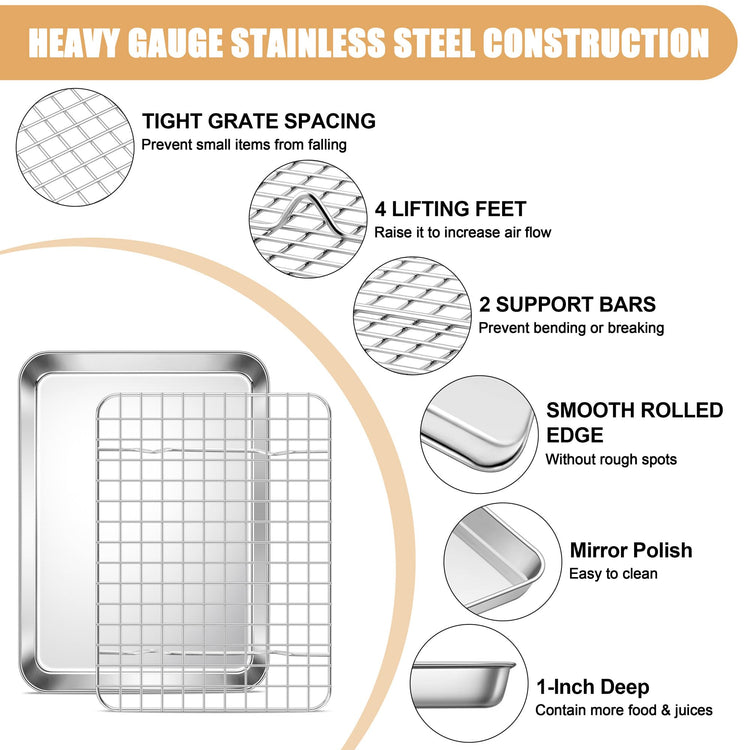 Baking Sheet with Wire Rack Set (2 Count)