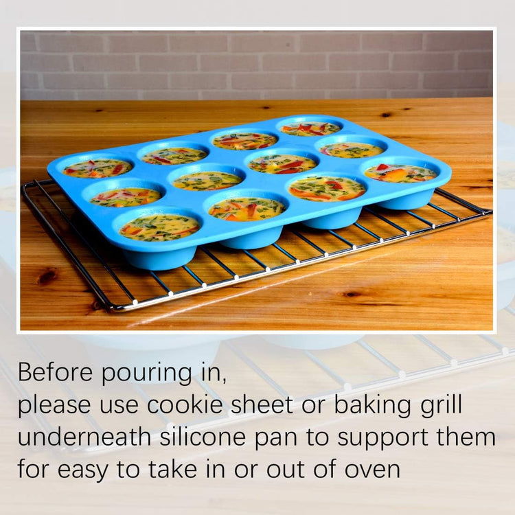 Silicone Muffin Pan (3 Count)