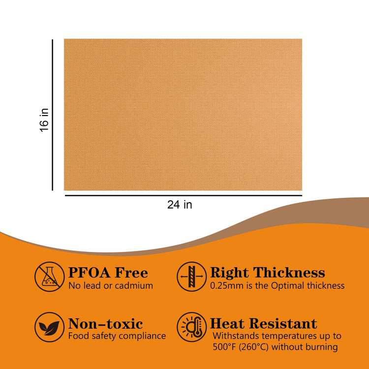 4 Pack Thickened Copper Oven Liners for Bottom of Oven BPA & PFOA Free (4 Count)