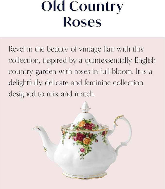 Royal Albert Old Country Roses Teapot Large