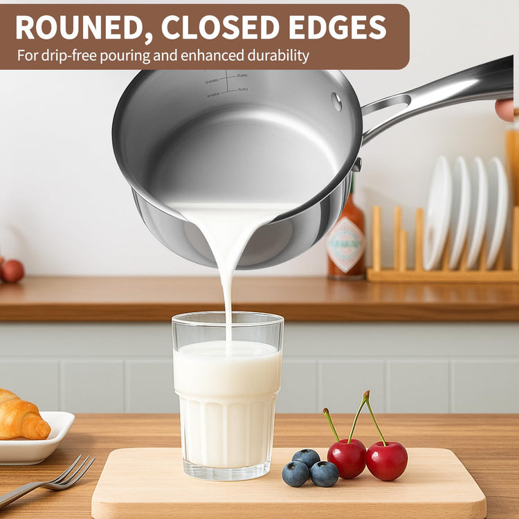 3 Ply Stainless Steel Saucepan with Lid